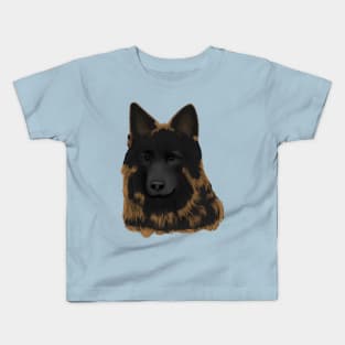 Bohemian Shepherd Dog (Large Design) Kids T-Shirt